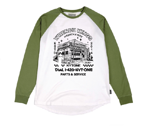 Wrench Long Sleeve Raglan - Kytone