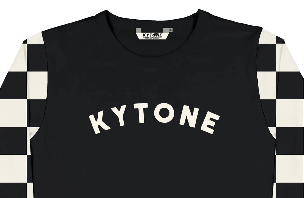 Kytone Checker Raglan Long sleeve - available at Veloce Club
