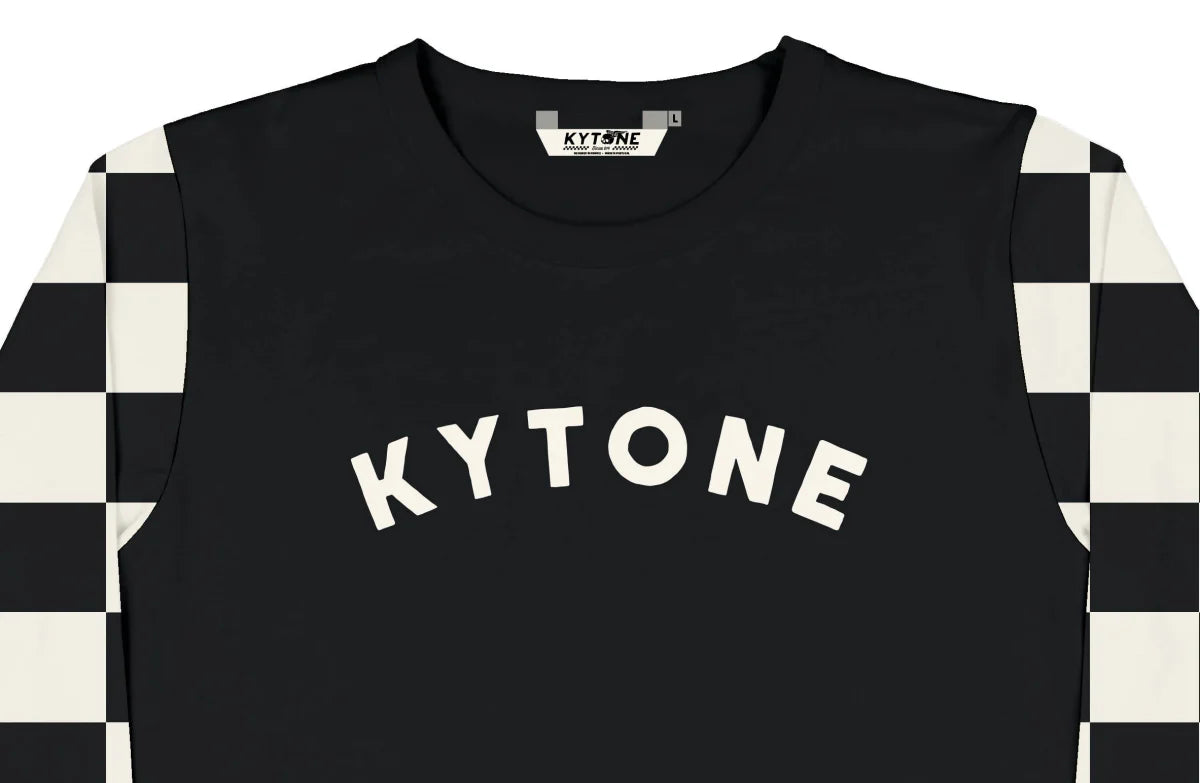 Kytone Checker Raglan Long sleeve - available at Veloce Club