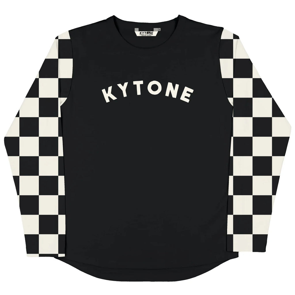 Kytone Checker Raglan Long sleeve - available at Veloce Club