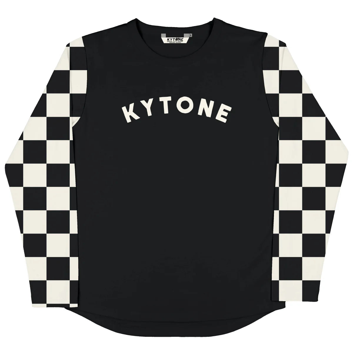 Kytone Checker Raglan Long sleeve - available at Veloce Club