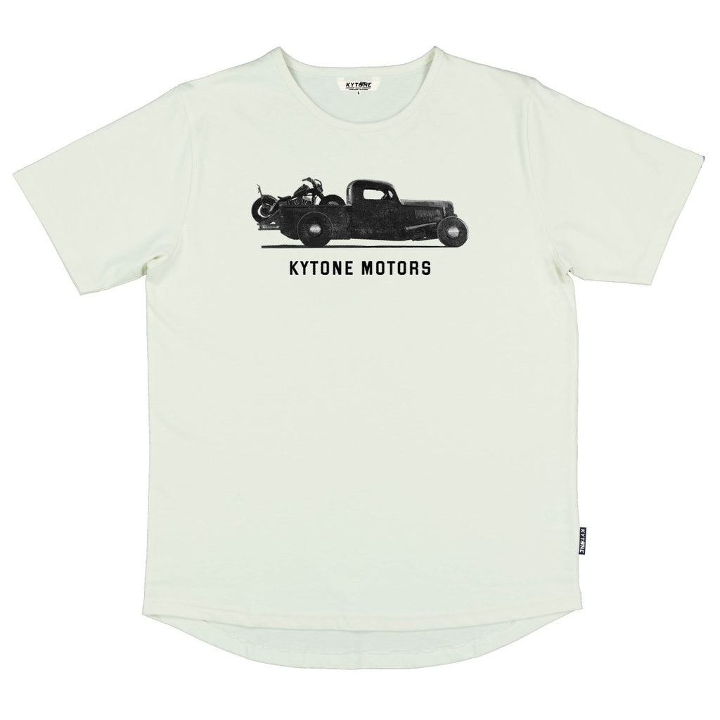 Kytone Hot Rod t-shirt in cream