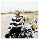 Kytone Prisoner Jacket in Black and White