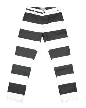 Kytone Prisoner Pants in Black and White