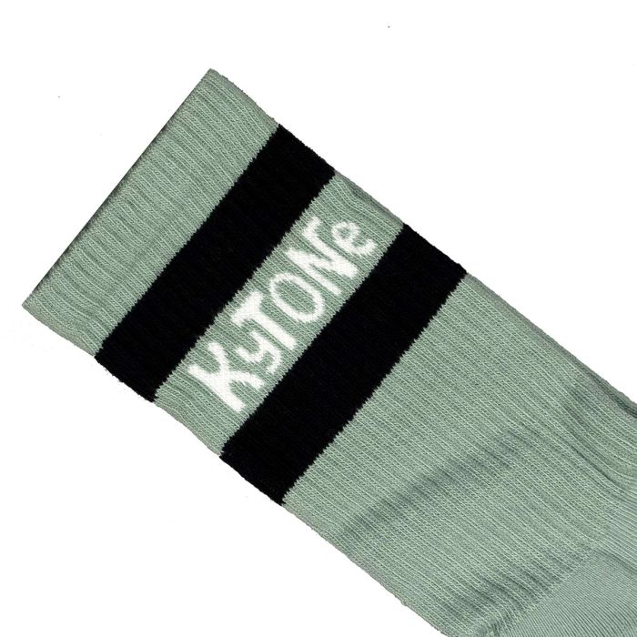 Kytone Stamp Socks in Green