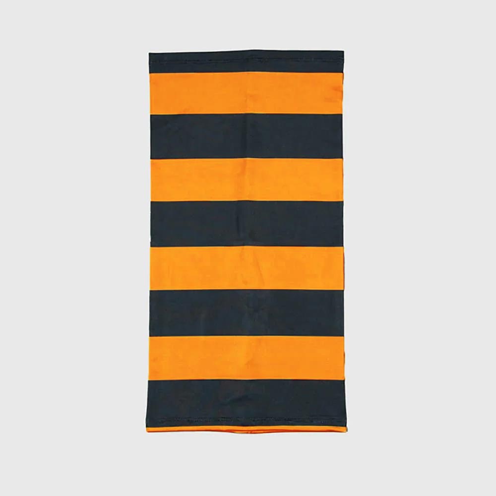 Kytone Stripes Neck tube in Black and Orange